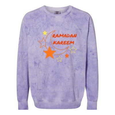 Ramadan Kareem Funny Gift Ramadan Mubarak Colorblast Crewneck Sweatshirt