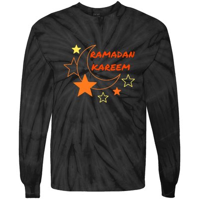 Ramadan Kareem Funny Gift Ramadan Mubarak Tie-Dye Long Sleeve Shirt