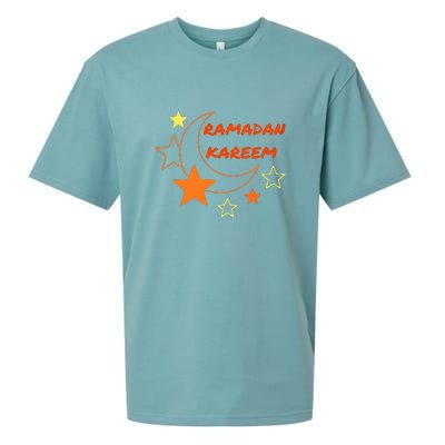 Ramadan Kareem Funny Gift Ramadan Mubarak Sueded Cloud Jersey T-Shirt