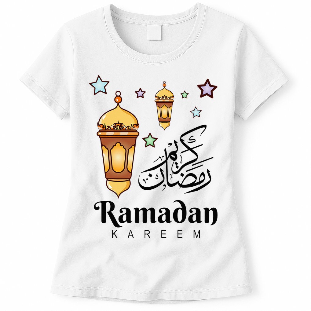 Ramadan Kareem Fasting For Muslim Islamic Gifts Idea Womens T-Shirt