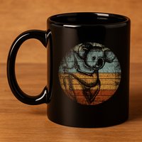 Retro Koala Great Gift 11oz C Handle Ceramic Mug