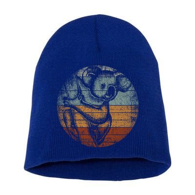 Retro Koala Great Gift Short Acrylic Beanie