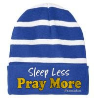 Ramadan Karim Gift Husband Neighbors Muslim Brothers Islamic Gift Striped Beanie with Solid Band