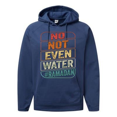 Ramadan Kareem Gift 2022 Funny Not Even Water Cute Gift Performance Fleece Hoodie