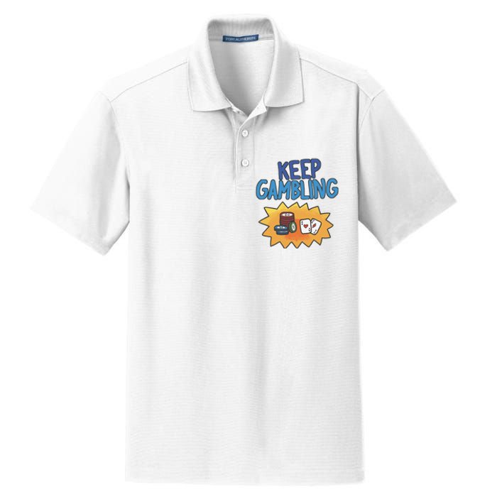 Raxd Keep Gambling Dry Zone Grid Polo