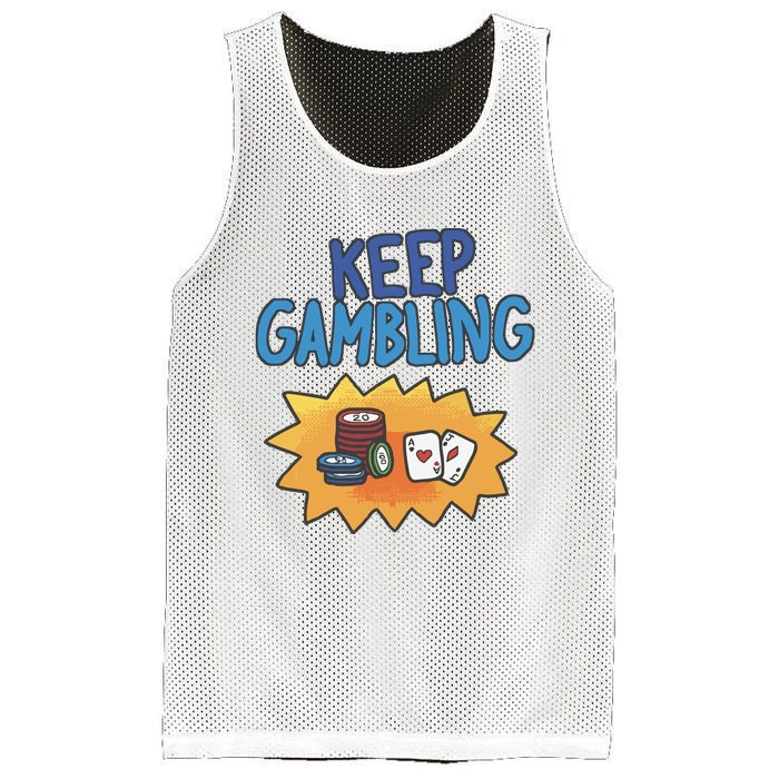 Raxd Keep Gambling Mesh Reversible Basketball Jersey Tank