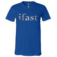 Ramadan Kareem Gift Arabic Muslim Fast Intermittent Fasting Gift V-Neck T-Shirt