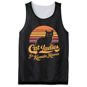 Retro Kamala Harris Cat Lady President 2024 Election Kamalaharris Mesh Reversible Basketball Jersey Tank