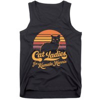 Retro Kamala Harris Cat Lady President 2024 Election Kamalaharris Tank Top