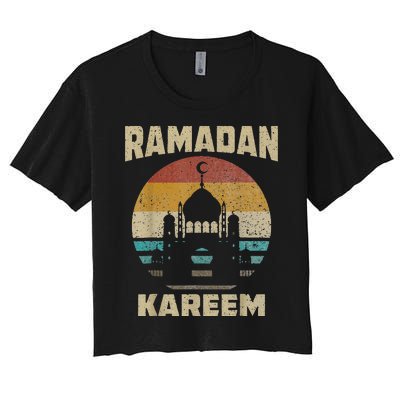 Ramadan KareemIslamic Holidays Muslim Women's Crop Top Tee