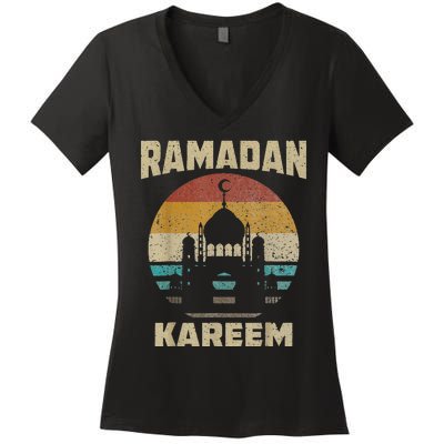 Ramadan KareemIslamic Holidays Muslim Women's V-Neck T-Shirt