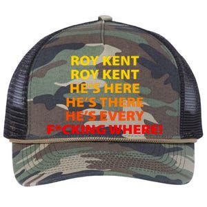 Roy Kent He's Here He's There He's Every F*ucking Where Retro Rope Trucker Hat Cap