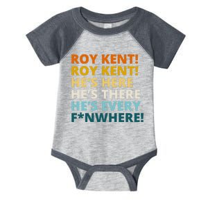 Roy Kent He;s Here He's There He's Every F*N Where Infant Baby Jersey Bodysuit