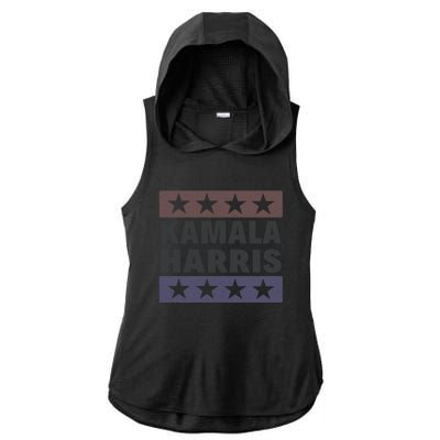 Retro Kamala Harris Vintage Madam Vice President Gift Ladies PosiCharge Tri-Blend Wicking Draft Hoodie Tank