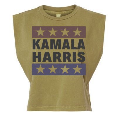 Retro Kamala Harris Vintage Madam Vice President Gift Garment-Dyed Women's Muscle Tee