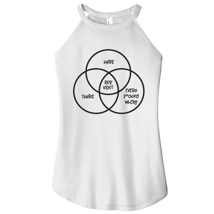 Roy Kent He Is Here He Is There He Is Every Fucking Women's Perfect Tri Rocker Tank