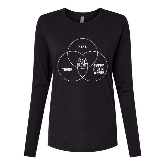 Roy Kent He Here He There He Is Every F*Ckin Where Womens Cotton Relaxed Long Sleeve T-Shirt