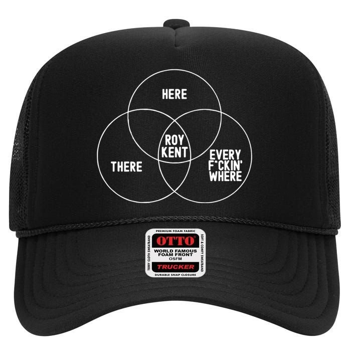 Roy Kent He Here He There He Is Every F*Ckin Where High Crown Mesh Back Trucker Hat