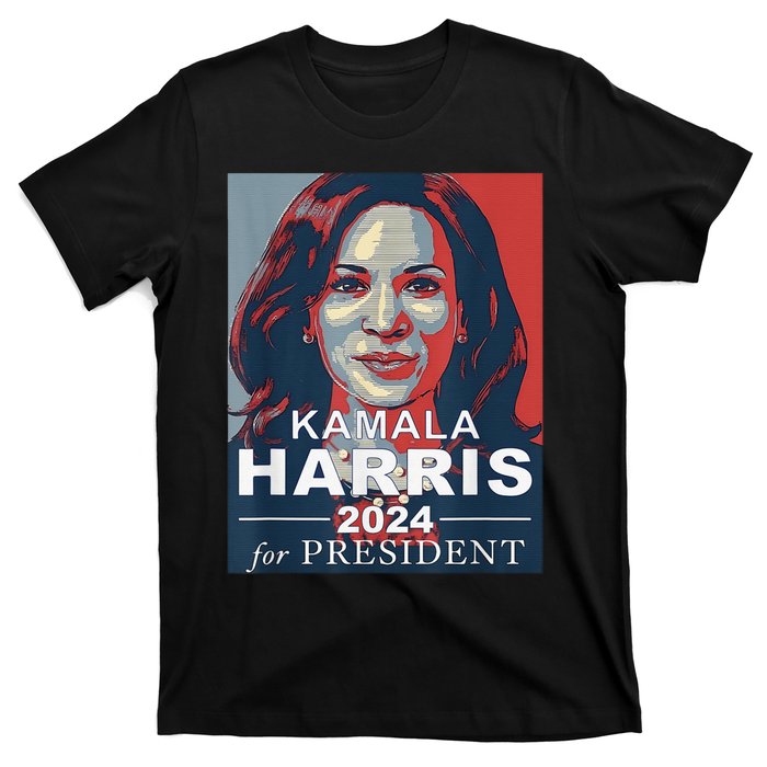 Retro Kamala Harris 2024 For President Election Campaign T-Shirt