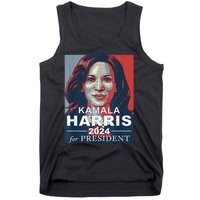 Retro Kamala Harris 2024 For President Election Campaign Tank Top