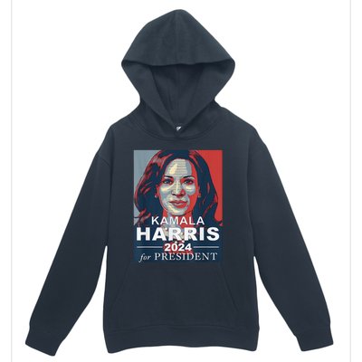 Retro Kamala Harris 2024 For President Election Campaign Urban Pullover Hoodie