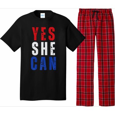 Retro Kamala Harris Yes She Can Kamala Harris 2024 Pajama Set