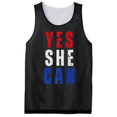 Retro Kamala Harris Yes She Can Kamala Harris 2024 Mesh Reversible Basketball Jersey Tank