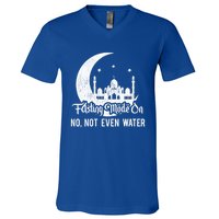 Ramadan Kareem Happy Ramadan Fasting Mode On Not Even Water Gift V-Neck T-Shirt