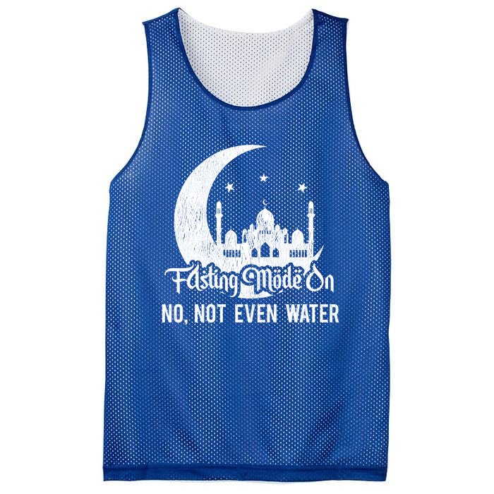 Ramadan Kareem Happy Ramadan Fasting Mode On Not Even Water Gift Mesh Reversible Basketball Jersey Tank