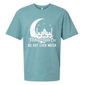 Ramadan Kareem Happy Ramadan Fasting Mode On Not Even Water Gift Sueded Cloud Jersey T-Shirt