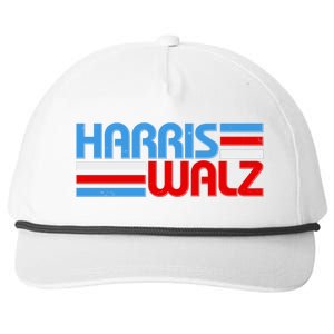 Retro Kamala Harris Tim Walz 2024 Election Snapback Five-Panel Rope Hat