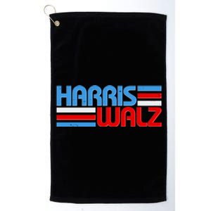 Retro Kamala Harris Tim Walz 2024 Election Platinum Collection Golf Towel