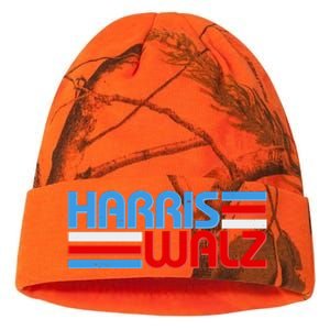 Retro Kamala Harris Tim Walz 2024 Election Kati Licensed 12" Camo Beanie