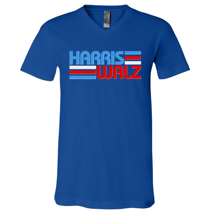 Retro Kamala Harris Tim Walz 2024 Election V-Neck T-Shirt