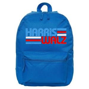 Retro Kamala Harris Tim Walz 2024 Election 16 in Basic Backpack