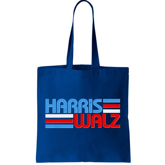 Retro Kamala Harris Tim Walz 2024 Election Tote Bag