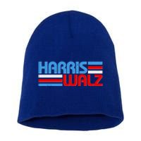 Retro Kamala Harris Tim Walz 2024 Election Short Acrylic Beanie