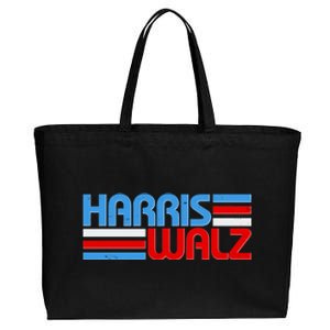 Retro Kamala Harris Tim Walz 2024 Election Cotton Canvas Jumbo Tote