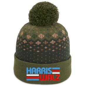 Retro Kamala Harris Tim Walz 2024 Election The Baniff Cuffed Pom Beanie