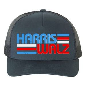 Retro Kamala Harris Tim Walz 2024 Election Yupoong Adult 5-Panel Trucker Hat