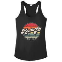 Retro Kentucky Home State KY Cool 70s Style Sunset Ladies PosiCharge Competitor Racerback Tank