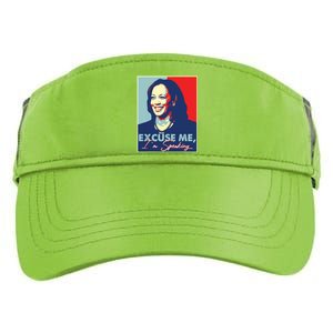 Retro Kamala Harris 2024 Excuse Me Im Speaking Harris 47 Adult Drive Performance Visor