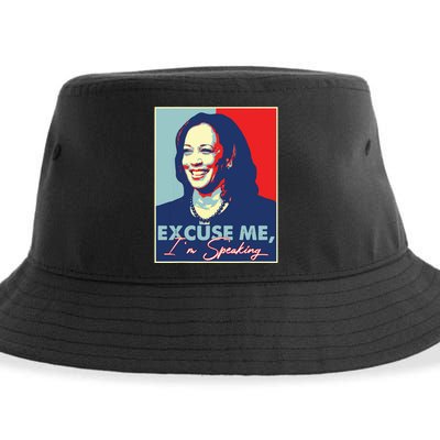 Retro Kamala Harris 2024 Excuse Me Im Speaking Harris 47 Sustainable Bucket Hat