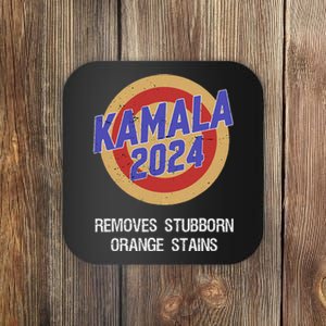 Retro Kamala Harris 2024 Vote Removes Stubborn Orange Stains Coaster