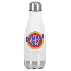 Retro Kamala Harris 2024 Vote Removes Stubborn Orange Stains Stainless Steel Insulated Water Bottle