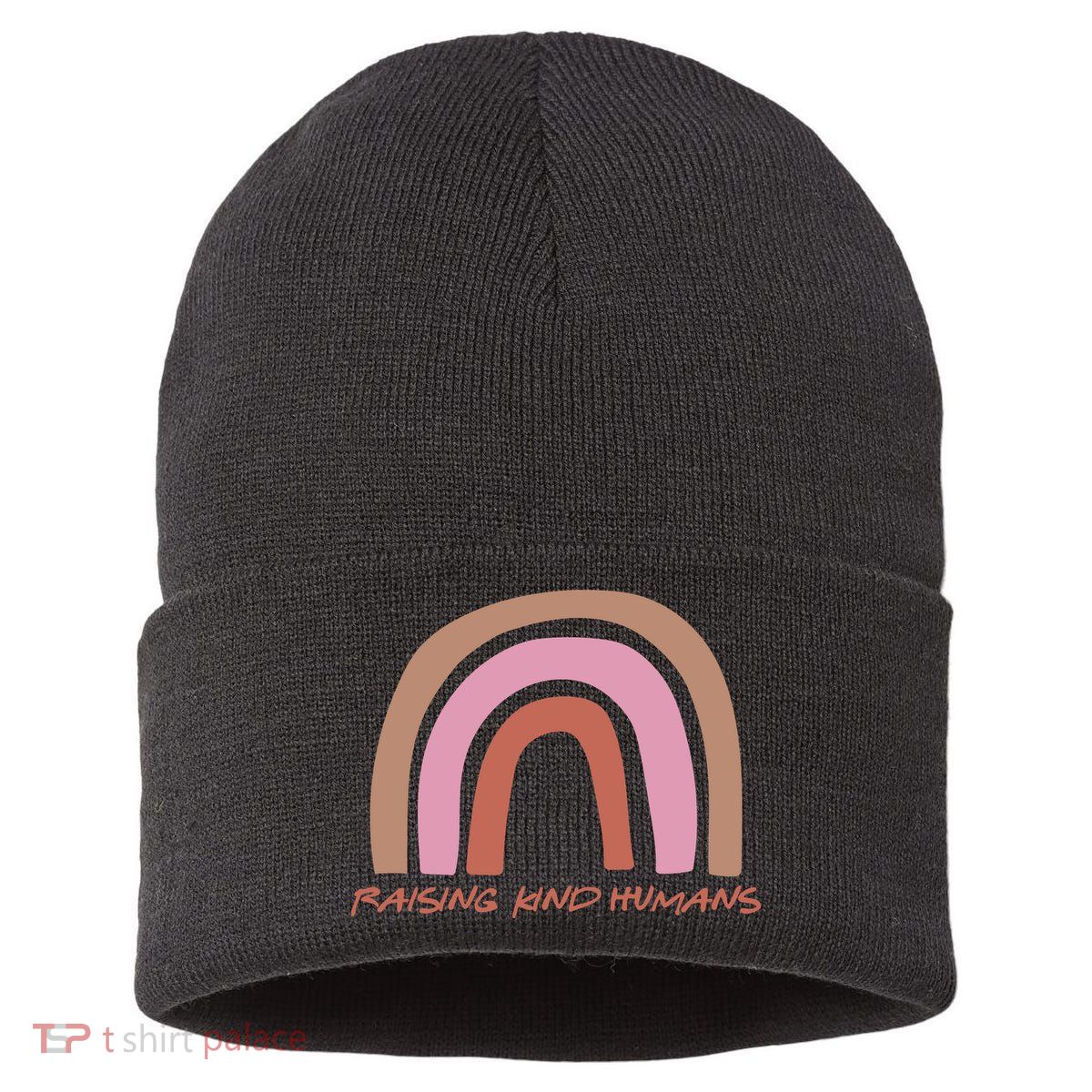 Raising Kind Humans Rainbow Sustainable Knit Beanie