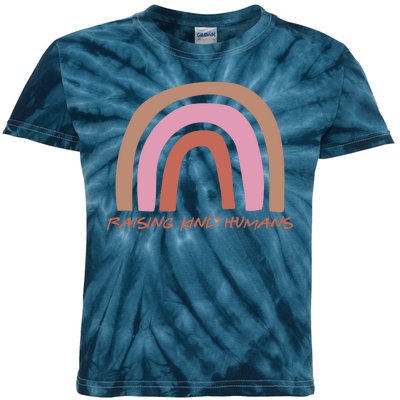 Raising Kind Humans Rainbow Kids Tie-Dye T-Shirt