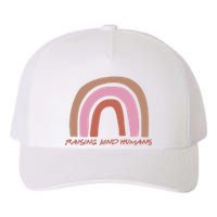 Raising Kind Humans Rainbow Yupoong Adult 5-Panel Trucker Hat