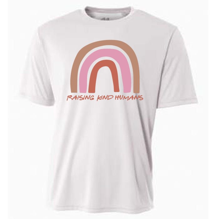 Raising Kind Humans Rainbow Cooling Performance Crew T-Shirt