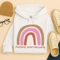 Raising Kind Humans Rainbow Hoodie